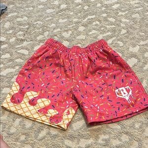 Colorful Ice Cream Print Shorts